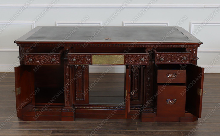 6ft Dark Mahogany Presidential Resolute Desk Replica (6ft x 36"D)