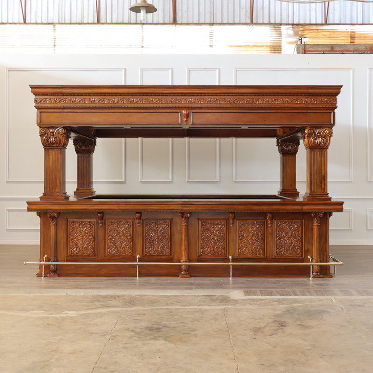 15ft Mahogany Arched Canopy Pub Bar