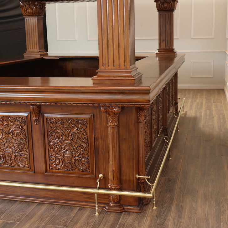 15ft Mahogany Arched Canopy Pub Bar
