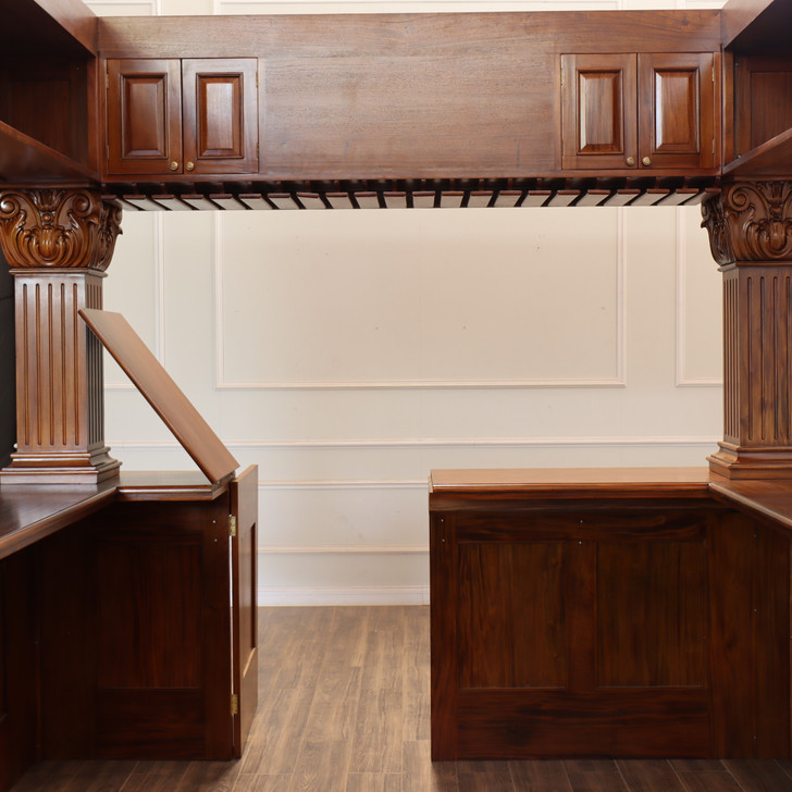 15ft Mahogany Arched Canopy Pub Bar
