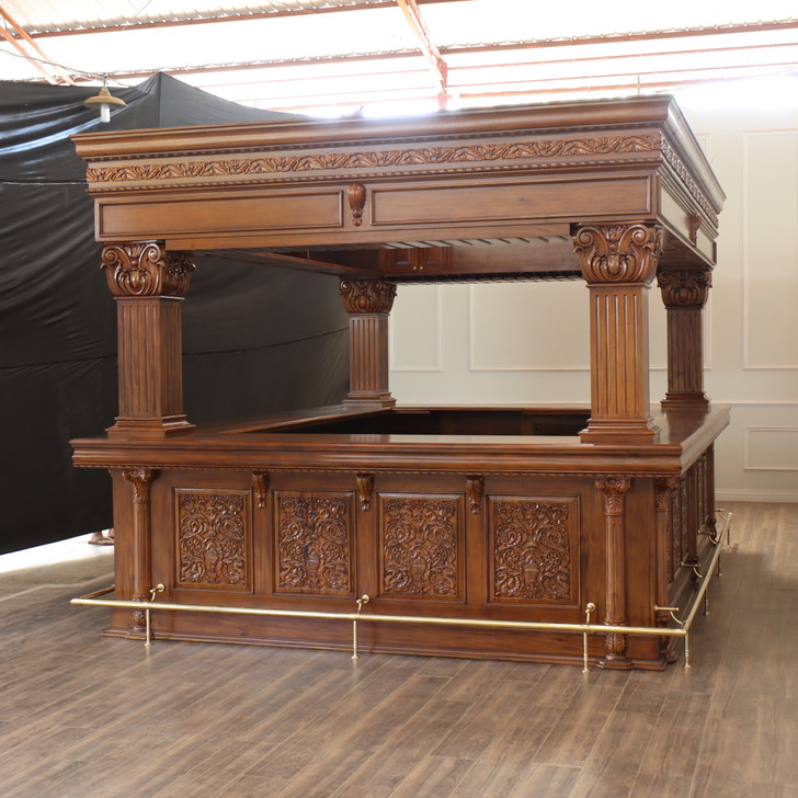15ft Mahogany Arched Canopy Pub Bar