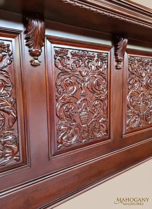 15ft Mahogany Arched Canopy Pub Bar