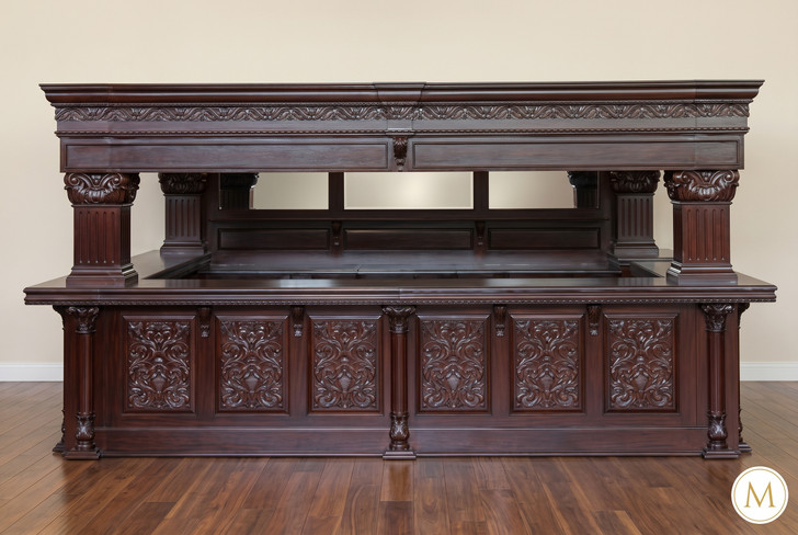 15ft Mahogany Arched Canopy Pub Bar