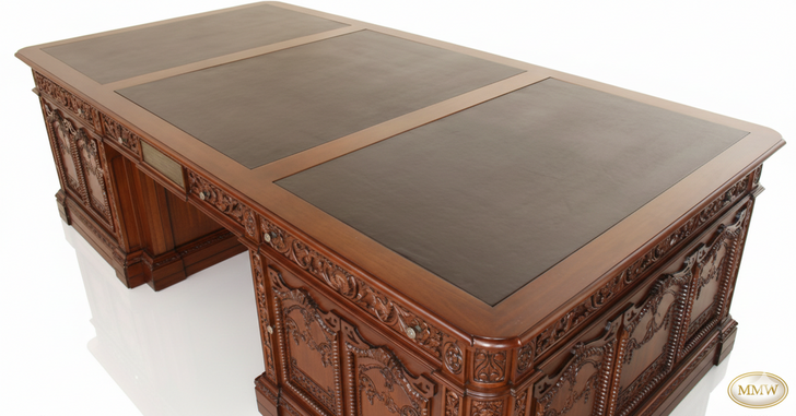 9ft Mahogany President's Resolute Desk Replica
