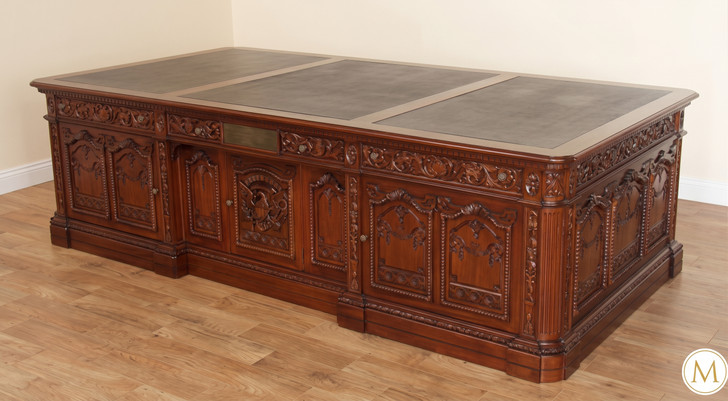 9ft Mahogany President's Resolute Desk Replica