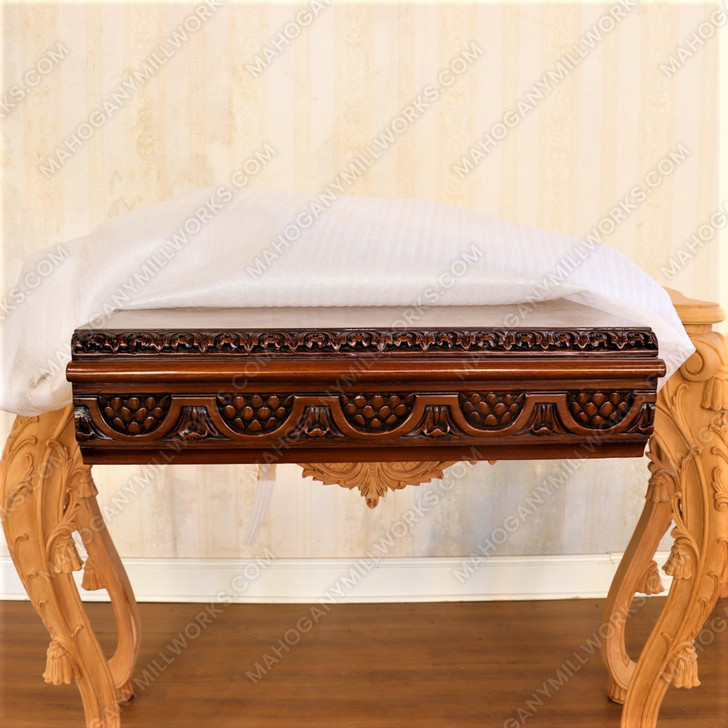 12ft Victorian Gothic Pedestal Dining or Conference Table w/ Marquetry Inlay