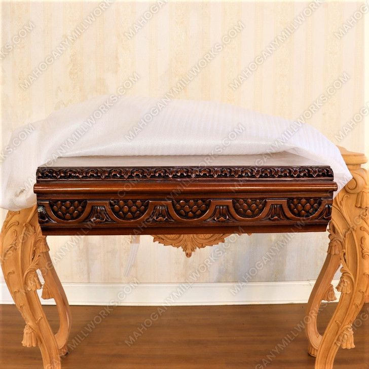 12ft Victorian Gothic Pedestal Dining or Conference Table w/ Marquetry Inlay