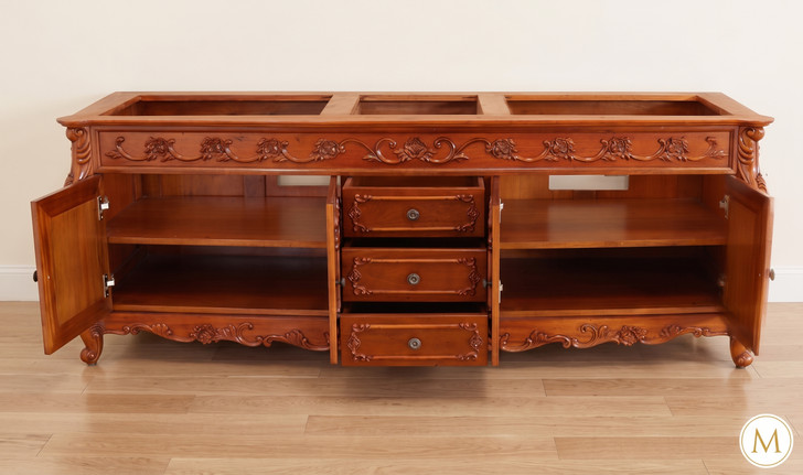 Custom Mahogany Bathroom Vanity  without Top