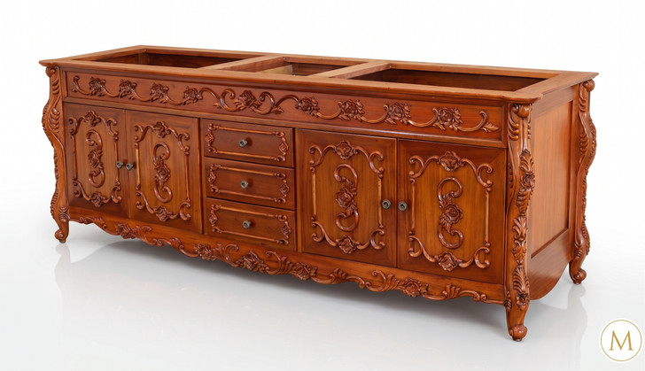 Custom Mahogany Bathroom Vanity  without Top
