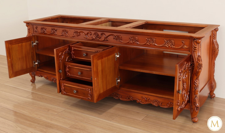 Custom Mahogany Bathroom Vanity  without Top