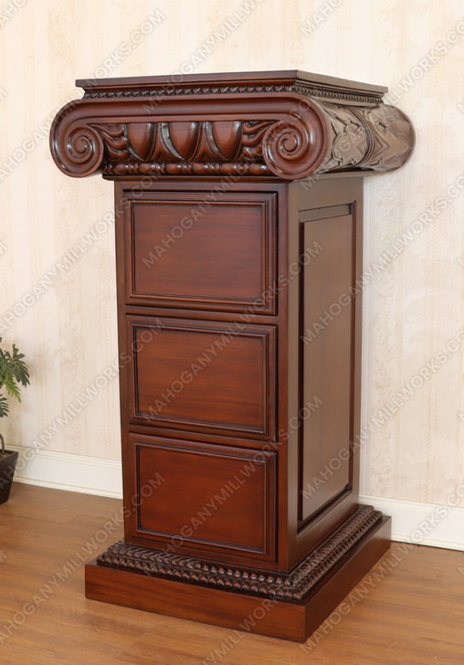 Custom Mahogany Presidential Resolute File Filing Cabinet