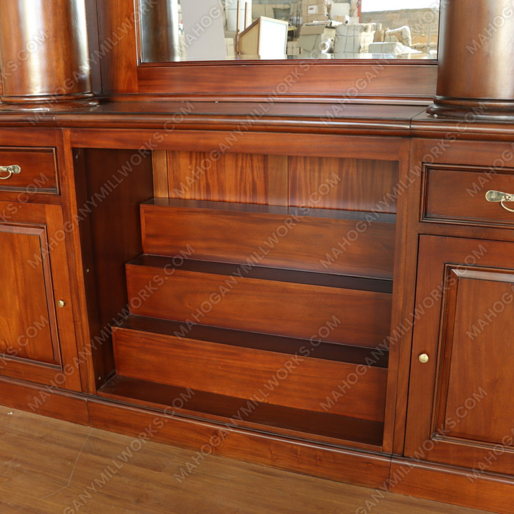 14ft Mahogany Brunswick Pub Bar w/ 10.5ft High Back Bar