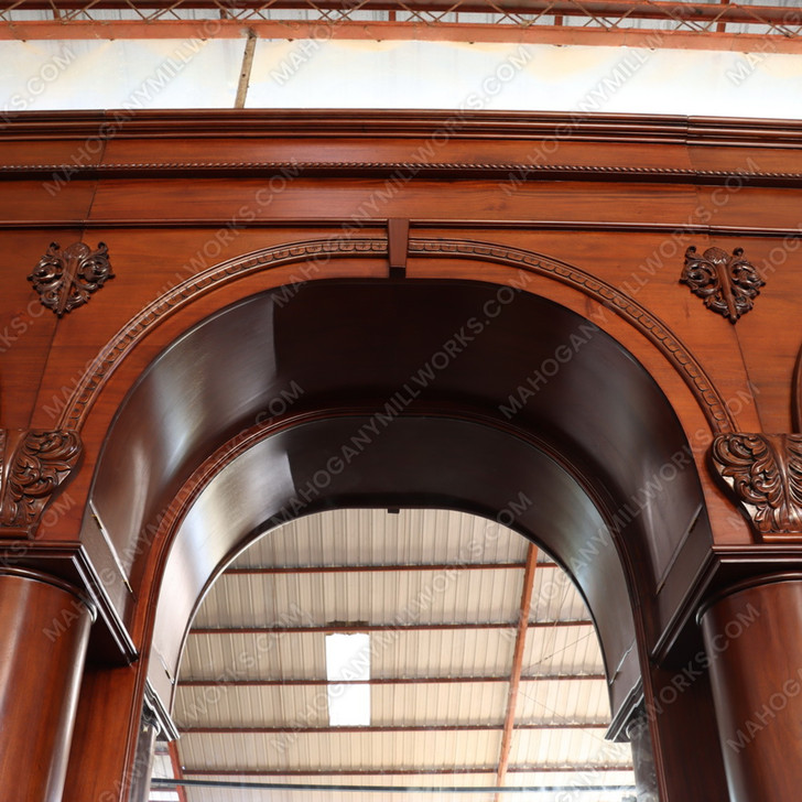 14ft Mahogany Brunswick Pub Bar w/ 10.5ft High Back Bar