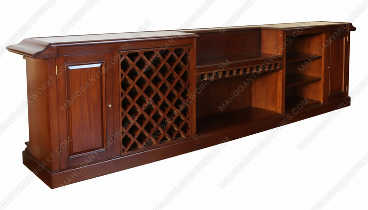 14ft Brunswick Pub Bar w/ 10.5ft High Back Bar