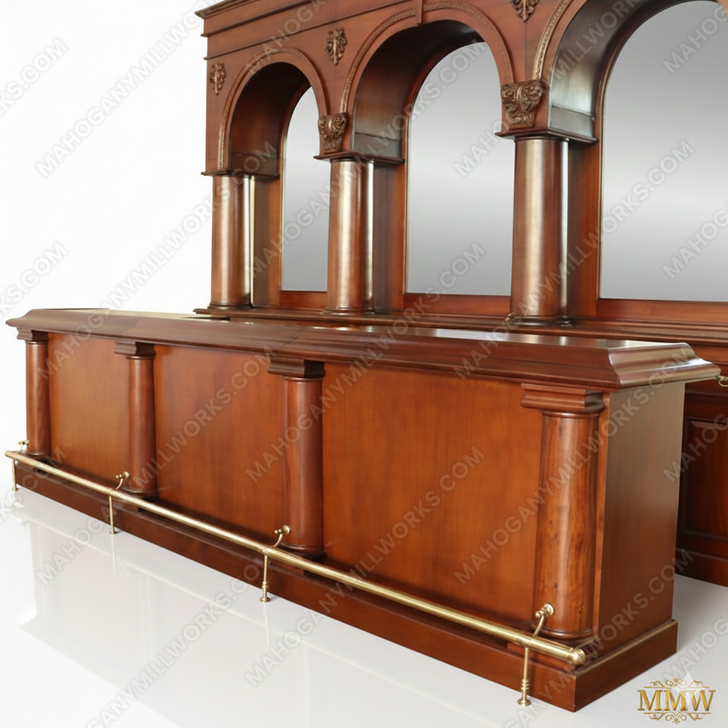 14ft Brunswick Pub Bar w/ 10.5ft High Back Bar