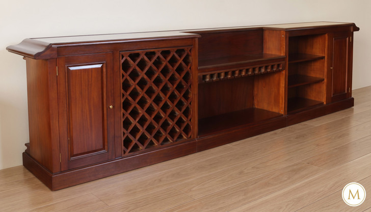 14ft Brunswick Pub Bar w/ 10.5ft High Back Bar