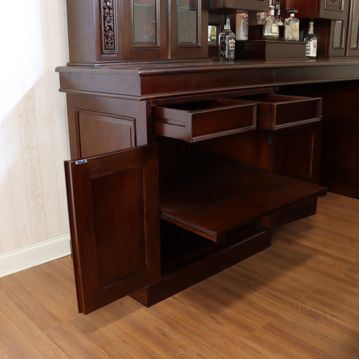 10ft Carved Victorian Gothic Pub Bar