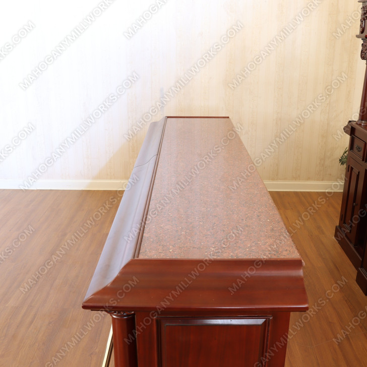 9ft English Pub Bar w/ Granite Countertop