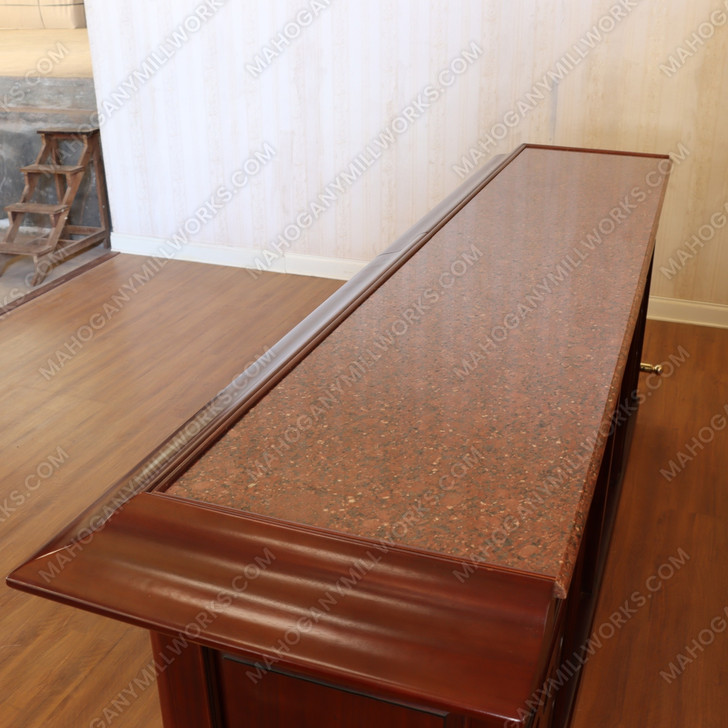9ft English Pub Bar w/ Granite Countertop