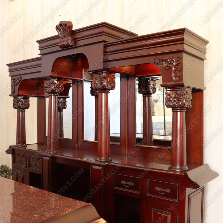 9ft English Pub Bar w/ Granite Countertop