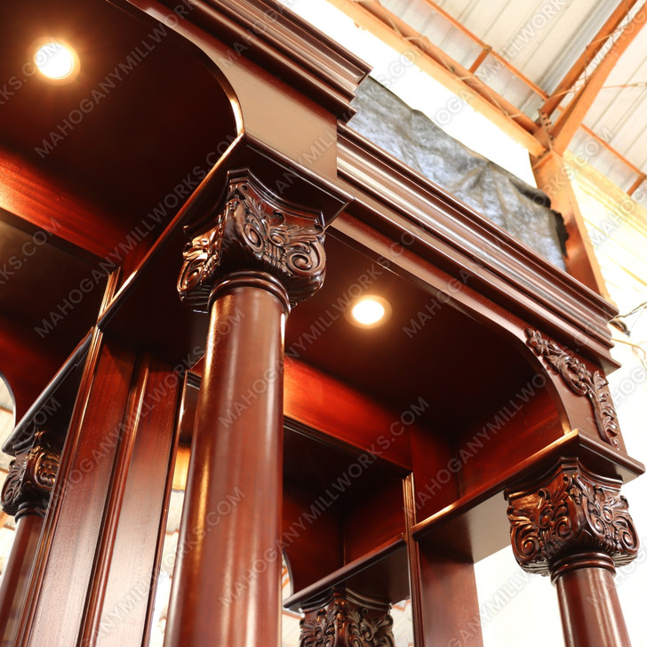 9ft English Pub Bar w/ Granite Countertop