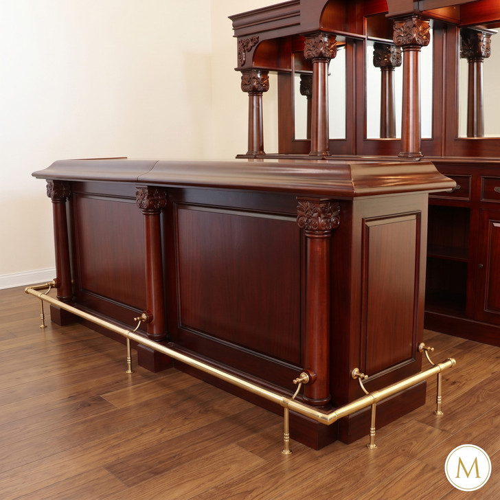 9ft English Pub Bar w/ Granite Countertop