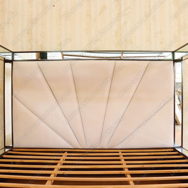 Oversized Alaska King Mirrored Four Post Canopy Bed