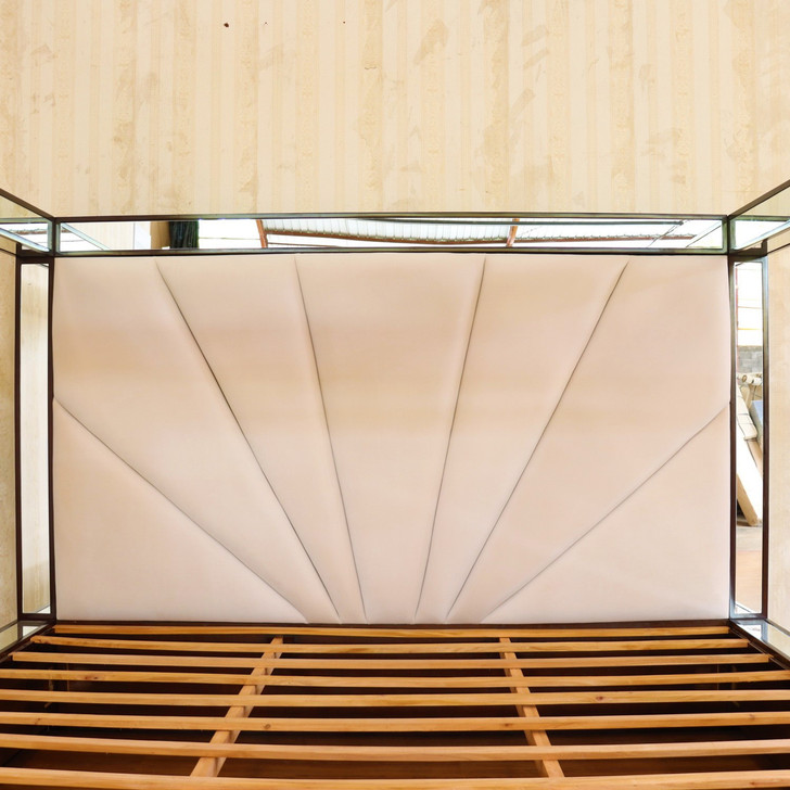 Oversized Alaska King Mirrored Four Poster Canopy Bed