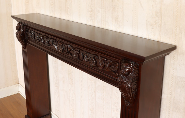 Custom Mahogany Fireplace Mantle