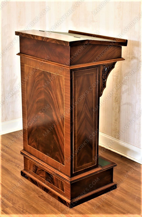 Mahogany Davenport Lectern Reproduction