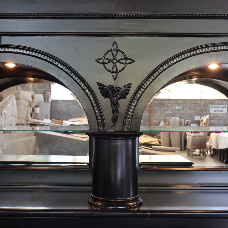 Custom 14ft Solid Mahogany Complete Brunswick Pub Bar Set
