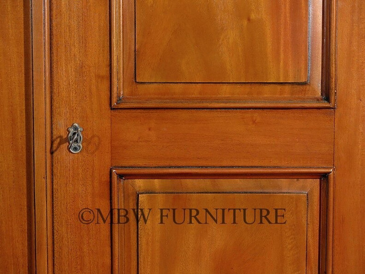 7.5ft Light Mahogany 4 Door Sectional Wardrobe Closet