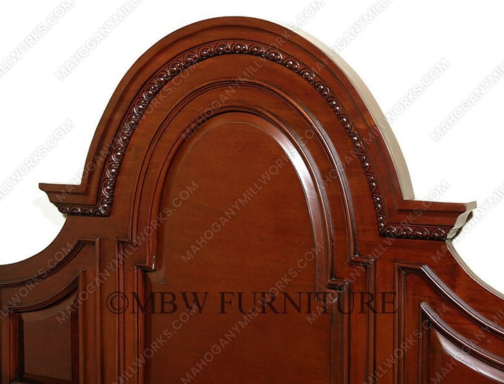 Mahogany Barley Twist Four Post Canopy Bed (E. King)