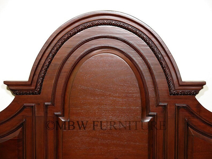 Mahogany Barley Twist Four Post Canopy Bed (E. King)