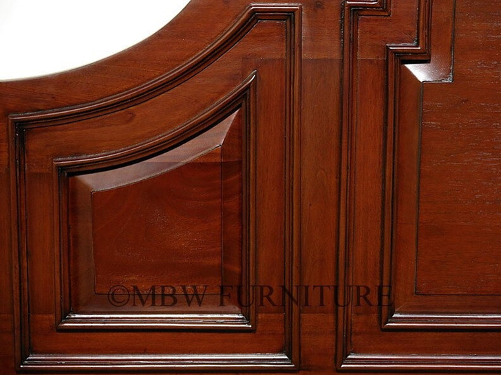 Mahogany Barley Twist Four Post Canopy Bed (E. King)