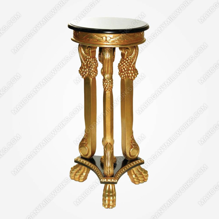 Custom Gold Leaf & Black Plantstand