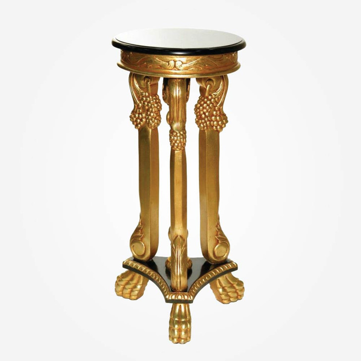 Custom Gold Leaf & Black Plantstand