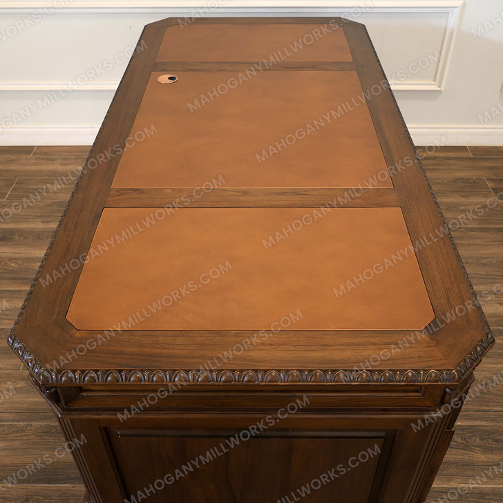 6ft Teak Executive Office Desk