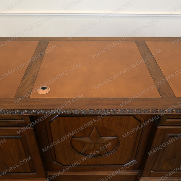 Custom Teak Executive Office Desk