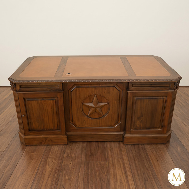 6ft Teak Executive Office Desk
