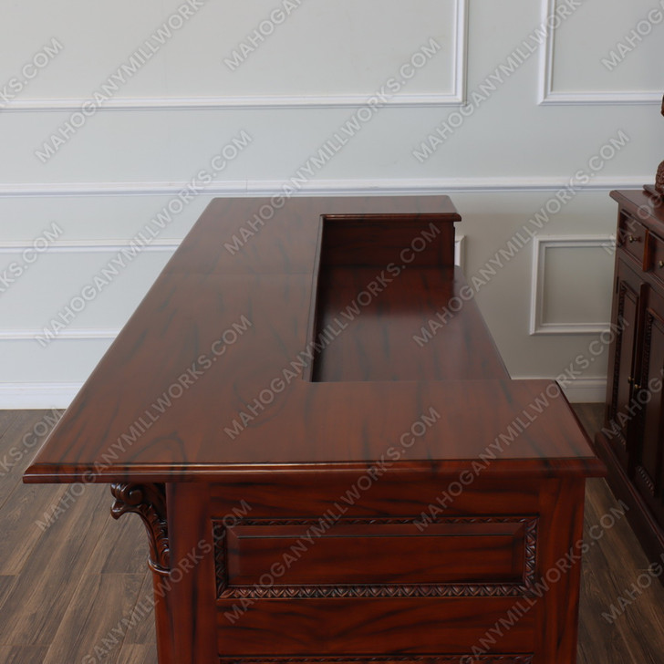 9ft Saloon Bar w/ Carved Hula Lady Statues