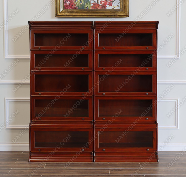 Cherry Side by Side Barrister Bookcase (2)