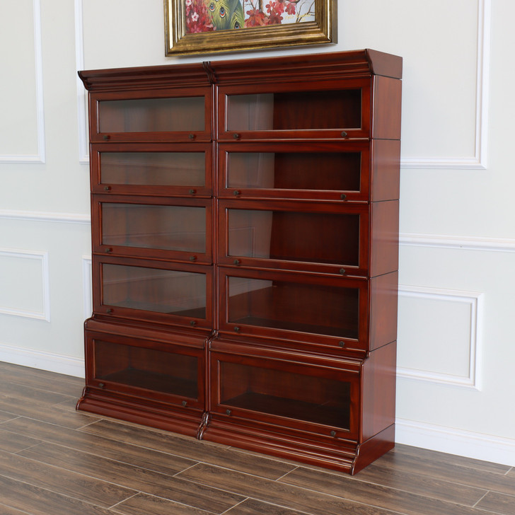 Cherry Side by Side Barrister Bookcase (2)