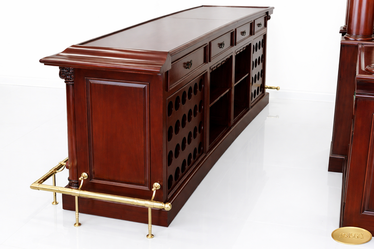 9ft English Mahogany Home Pub Bar