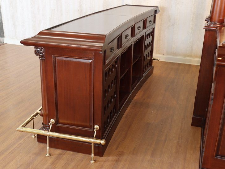 9ft English Mahogany Home Pub Bar