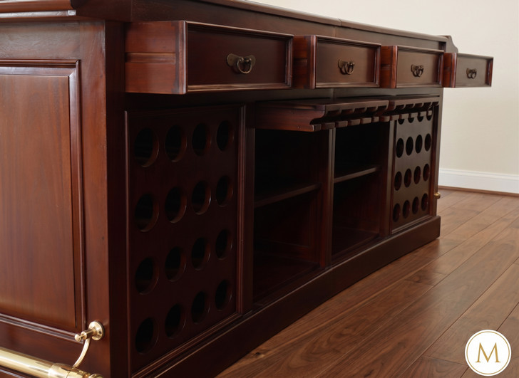 9ft English Mahogany Home Pub Bar