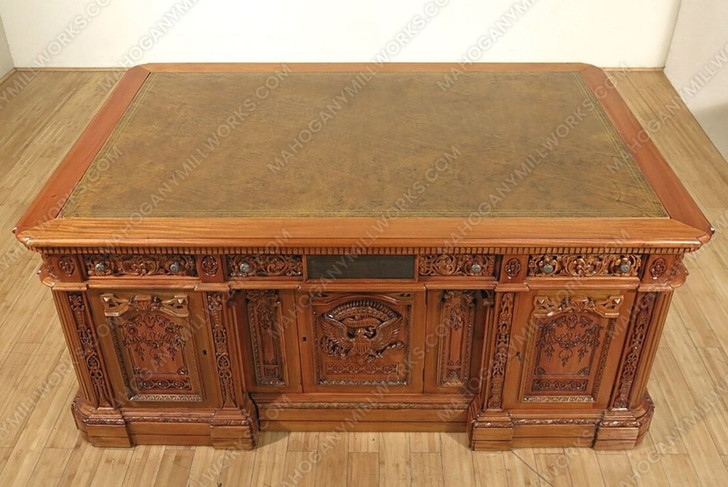 6.5ft Light Finish Presidential Resolute Office Desk (6.5ft x 53"D)