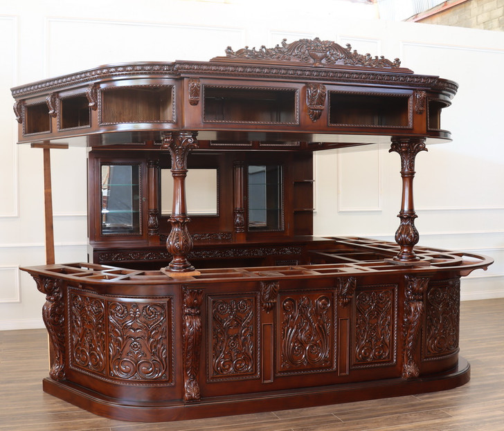 Custom-made Carved Canopy Saloon Bar (Poznan)