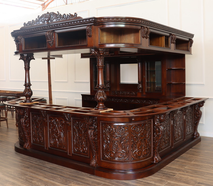 Custom-made Carved Canopy Saloon Bar (Poznan)