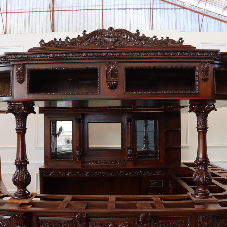 Custom-made Carved Canopy Saloon Bar (Poznan)